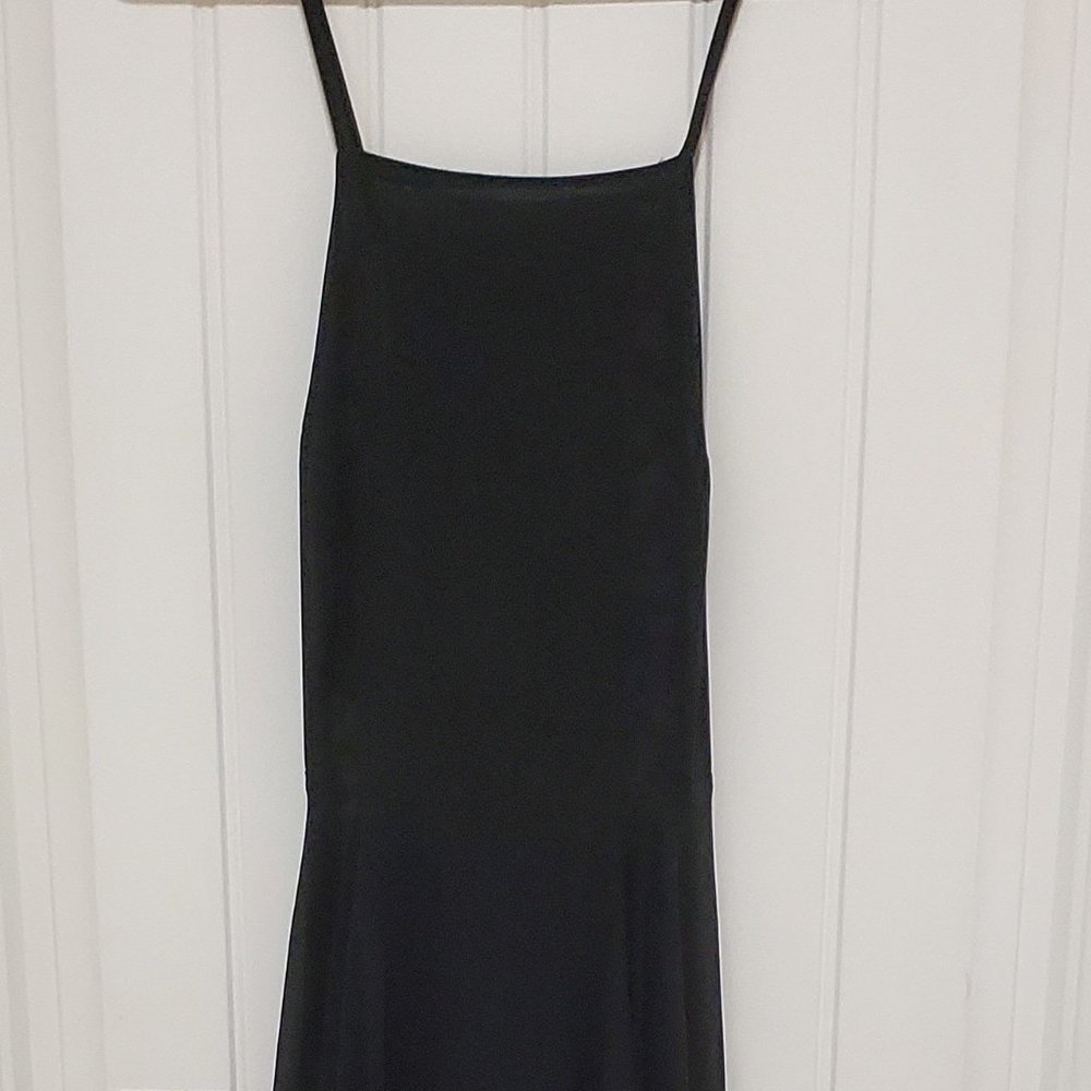 Sheer overlay gown